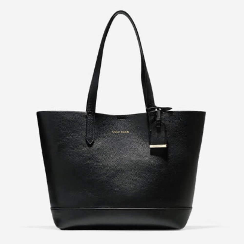 Cole Haan Black Leather Tote Bag